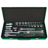 Galvučių komplektas Toptul GCAD3303 3/8" 33vnt.